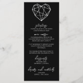 Heartstrings Bruiloft Menu (Voorkant)