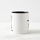 Heartstrings Gepersonaliseerd Brittany Tweekleurige Koffiemok (Center)