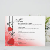 Heartstrings Het menu rood (Staand voorkant)