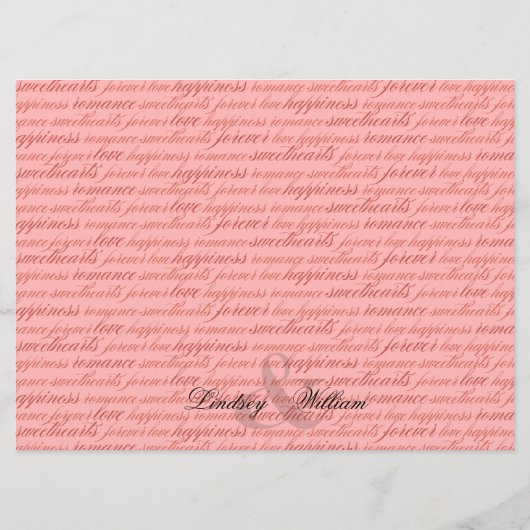 Heartstrings Het menu rood (Achterkant)