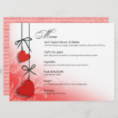 Heartstrings Het menu rood (Voorkant / Achterkant)