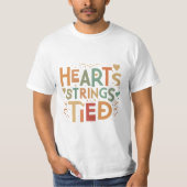 Heartstrings Tied" Emotionele Verbinding T-Shirt (Voorkant)