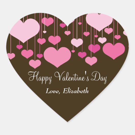 Heartstrings Valentijn Sticker (Voorkant)