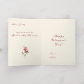 Heartstrings Victoriaans Folie Wenskaart (Binnenlaag)