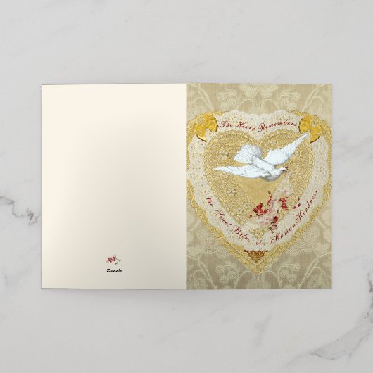 Heartstrings Victoriaans Folie Wenskaart (Buiten Laag)