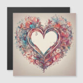 Heartstrings- waterverf hartschilderij (Voorkant / Achterkant)