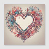 Heartstrings- waterverf hartschilderij (Voorkant)