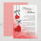 Heartstrings Weddenrood Kaart (Voorkant / Achterkant)