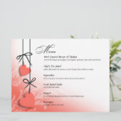 Hearttekenreeksen De binnenste menupagina Menu (Staand voorkant)