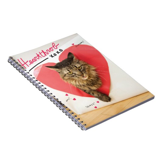 Heartthrob Cat Notitieboek (Rechterzijde)