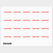 Heartthrob Stamp Ronde Sticker (Vel)