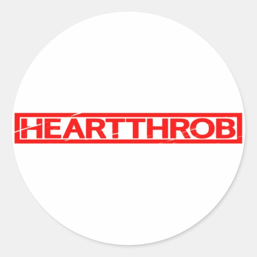 Heartthrob Stamp Ronde Sticker (Voorkant)
