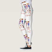 Heartthrobs  tekenfilm Retro Art Leggings (Links)