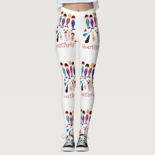 Heartthrobs  tekenfilm Retro Art Leggings