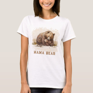 Heartwarming AP72 MAMA BEER Cub Moederdag Kaart T-shirt