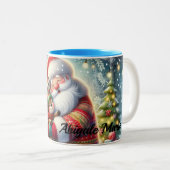 Heartwarming Christmas Coffee Cup Tweekleurige Koffiemok (Voorkant rechts)