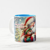 Heartwarming Christmas Coffee Cup Tweekleurige Koffiemok (Voorkant links)