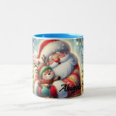 Heartwarming Christmas Coffee Cup Tweekleurige Koffiemok (Center)