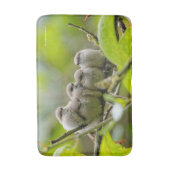 Heartwarming Cute Bushtits Songbird Family Foto Badmat (Voorkant Verticaal)