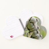 Heartwarming Cute Bushtits Songbird Family Foto Notitieboek (Binnen)