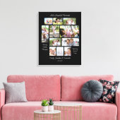 Heartwarming Quotes 11 Fotocollage Zwart Canvas Afdruk (Insitu (Woonkamer))