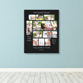 Heartwarming Quotes 11 Fotocollage Zwart Canvas Afdruk (Insitu (Houten vloer))