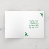 Heartwarming Songvogels: Kerstfeest Folie Feestdagenkaart (Binnenlaag)