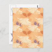 Heartwings Camouflage Blank (perzik/beige/lavender Briefkaart (Voorkant / Achterkant)