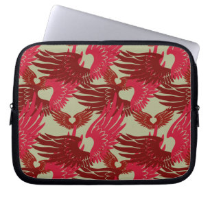 Heartwings Camouflage (rood/beige) Laptop Sleeve