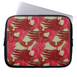 Heartwings Camouflage (rood/beige) Laptop Sleeve