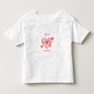 HeartWithEye|LoveQuote|ArrowHeart|BlackHeartBroken Kinder Shirts