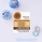 Heartwood, hout/hout/houtwerf Adverteren Flyer (Enkel)