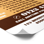 Heartwood, hout/hout/houtwerf Adverteren Poster (Hoek)