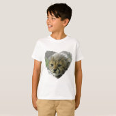 Hearty Cheetah kitten T-shirt (Voorkant volledig)