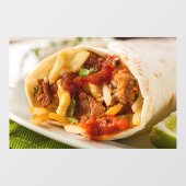 Hearty Chorizo Breakfast Burrito Mexican Food Pic Raamsticker (Vel)