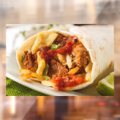 Hearty Chorizo Breakfast Burrito Mexican Food Pic Raamsticker (Vel 2)