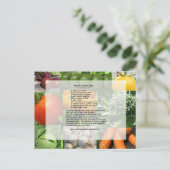 Hearty Garden Soup Recipe Briefkaart (Staand voorkant)