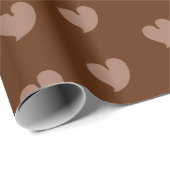 Hearty Hearts - Moka and Dark Brown - Cadeaupapier (Rol Hoek)