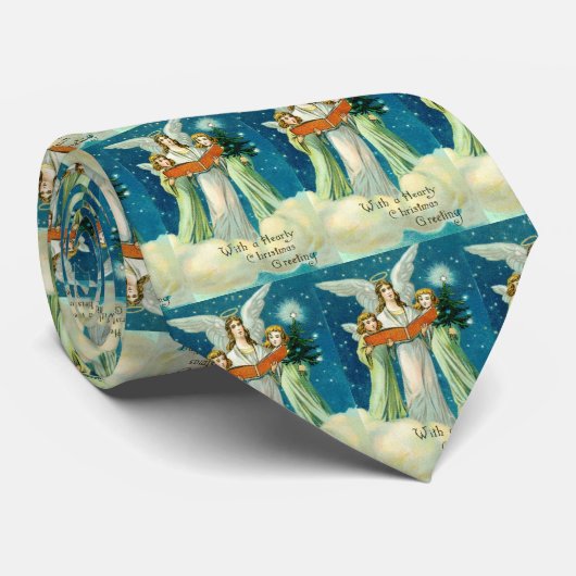 Hearty Kerstangels Stropdas (Opgerold)