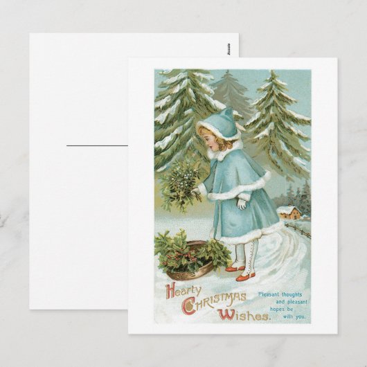 Hearty Kerstmis maakt  Feestdagenkaart (Voorkant / Achterkant)