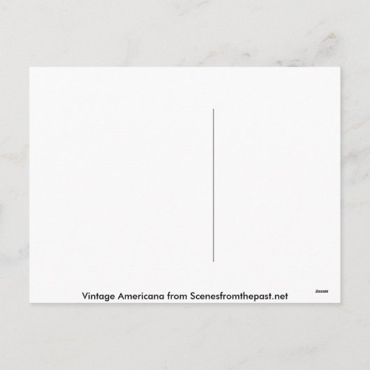 Hearty Kerstmis wil Vintage Retro Feestdagenkaart (Achterkant)