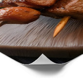 Hearty Shish Kebab met gegrild vlees en groenten Poster (Hoek)