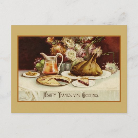 Hearty Thanksgiving Greetings  Briefkaart (Voorkant)