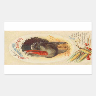Hearty Thanksgiving Greetings  Sticker