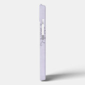 HeartyChic Lavender linen Damask hart Case-Mate iPhone Case (Achterkant / Links)