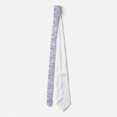 HeartyChic Lavender linen Damask hart Stropdas (Achterkant)