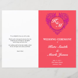 HeartyParty - Frambozen en magenta Damask Heart