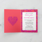 HeartyParty Raspberry en Magenta Damask Heart (Binnen)