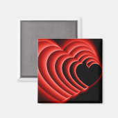 HeartZoomRed Magneet (Voorkant / Achterkant)