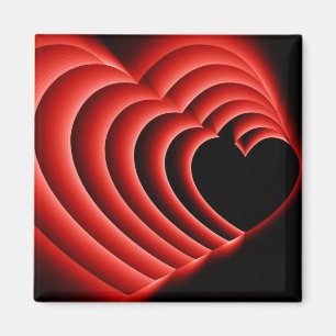 HeartZoomRed Magneet